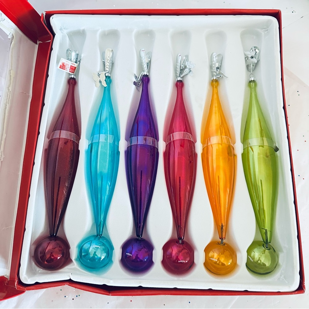 Waterford Marquis Venetian Icicle Drops Set of 6 , New, Rare in Box Crystal